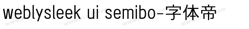 weblysleek ui semibo字体转换